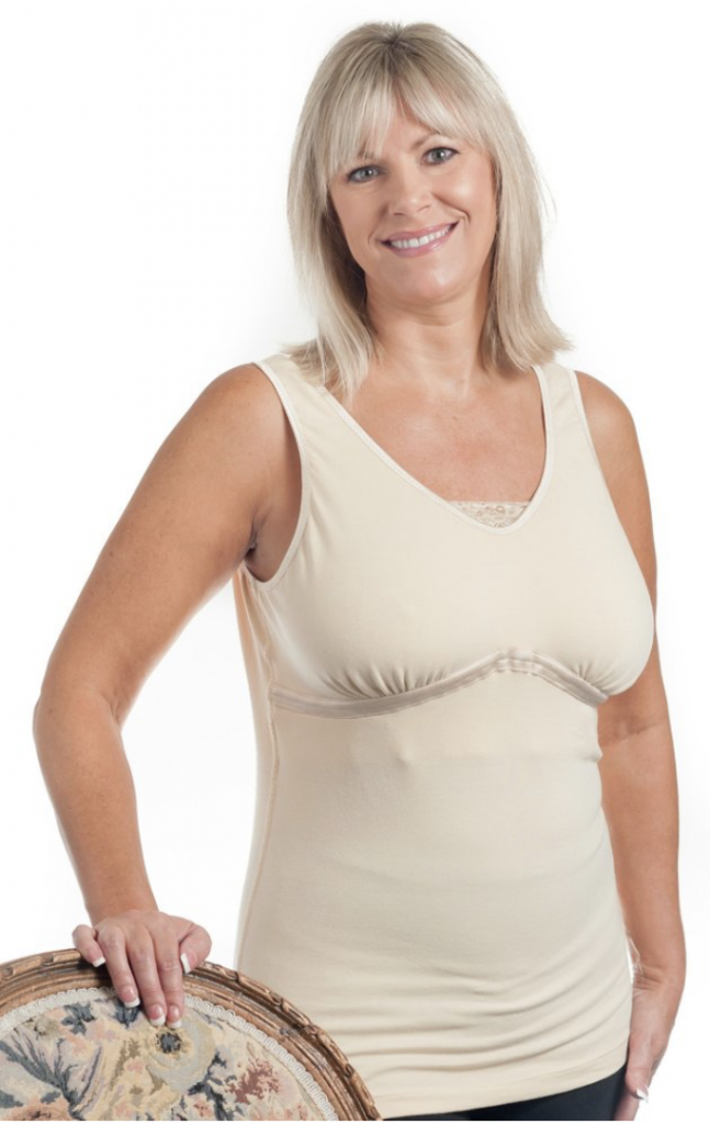 Dawn Post Surgical Camisole with Lace - WearEase | Body Works Compression
